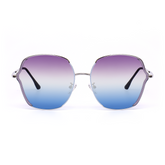 Aurea ochelari de soare supradimensionați violet